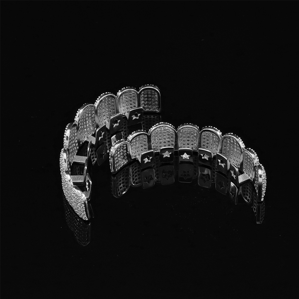 Silver Plated Full Iced Out CZ - огляд і ціна Teeth Whitening Moulds